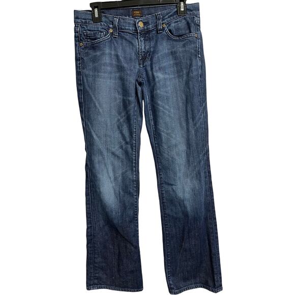 Citizens of Humanity Jeans 28 Dark Blue Denim Dita Petite Bootcut Made in USA - Picture 1 of 9